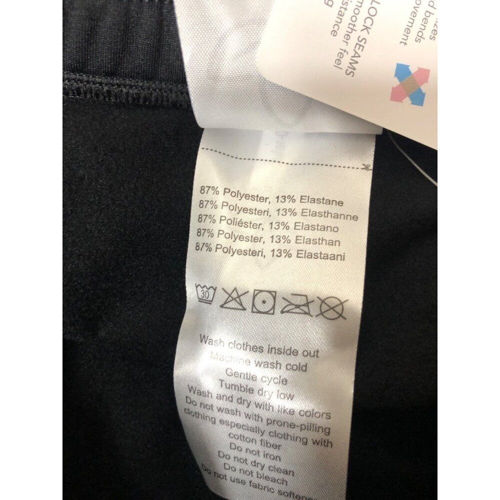 Yogi Pace Womens Jogger Pants Size Small Black Fleece Lined Leggings Pockets - Picture 5 of 6